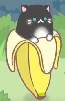 Black and White Bananya